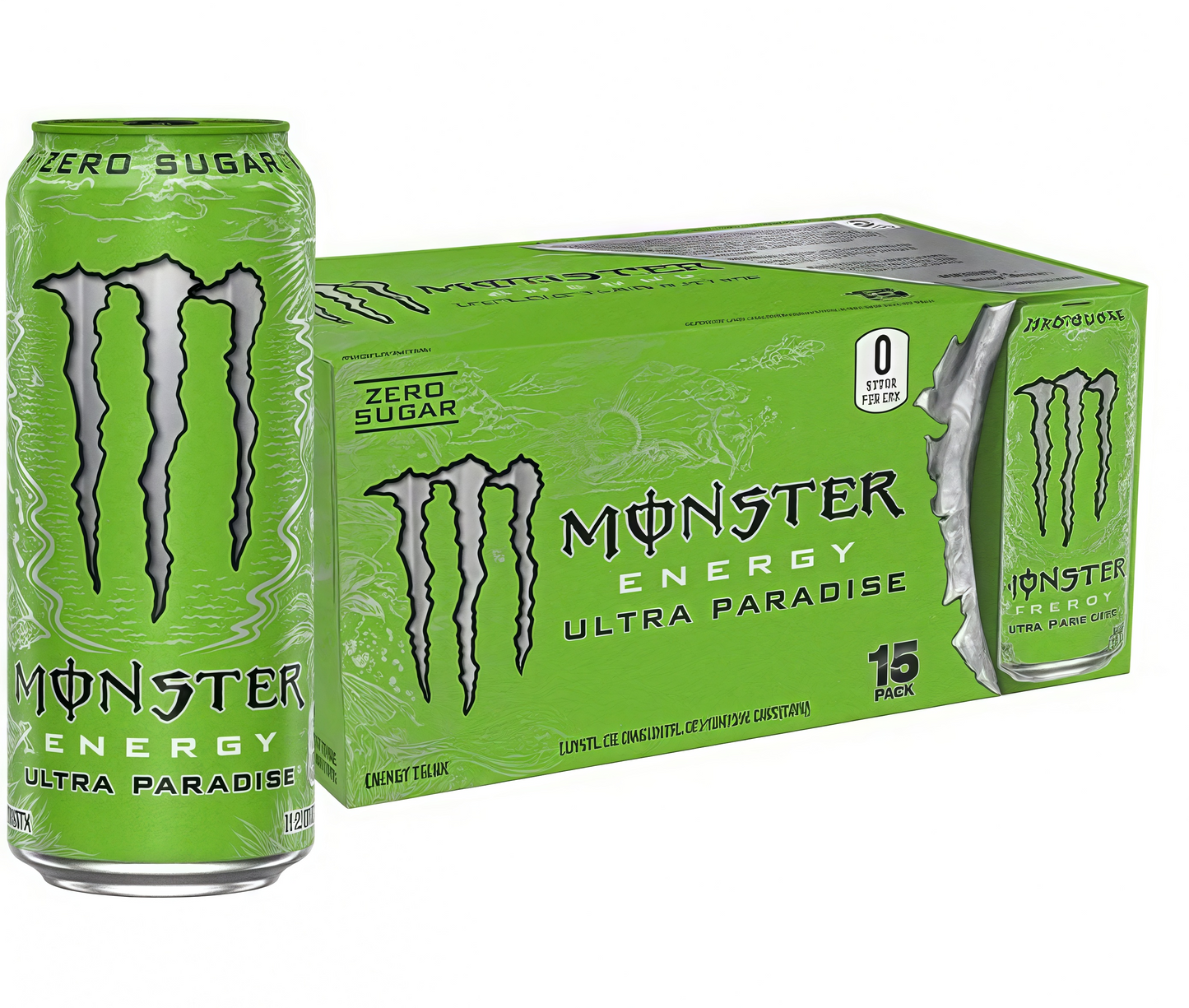Zero Sugar Energy Drink with Caffeine, 15 Cans