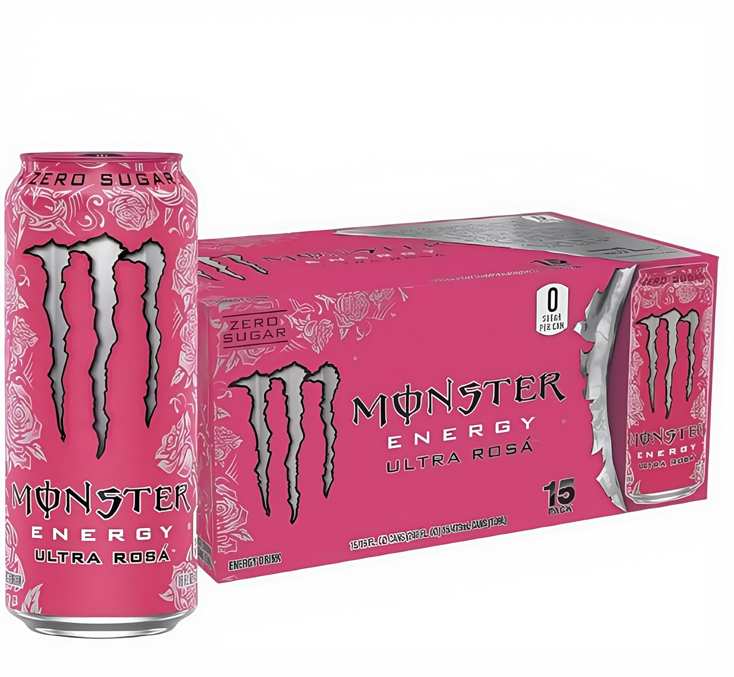 Zero Sugar Energy Drink with Caffeine, 15 Cans