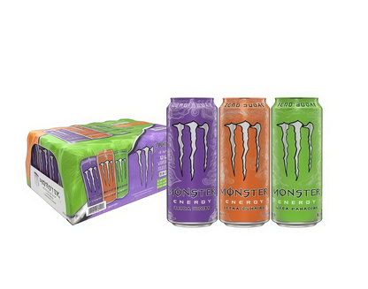 Zero Sugar Energy Drink with Caffeine, 15 Cans