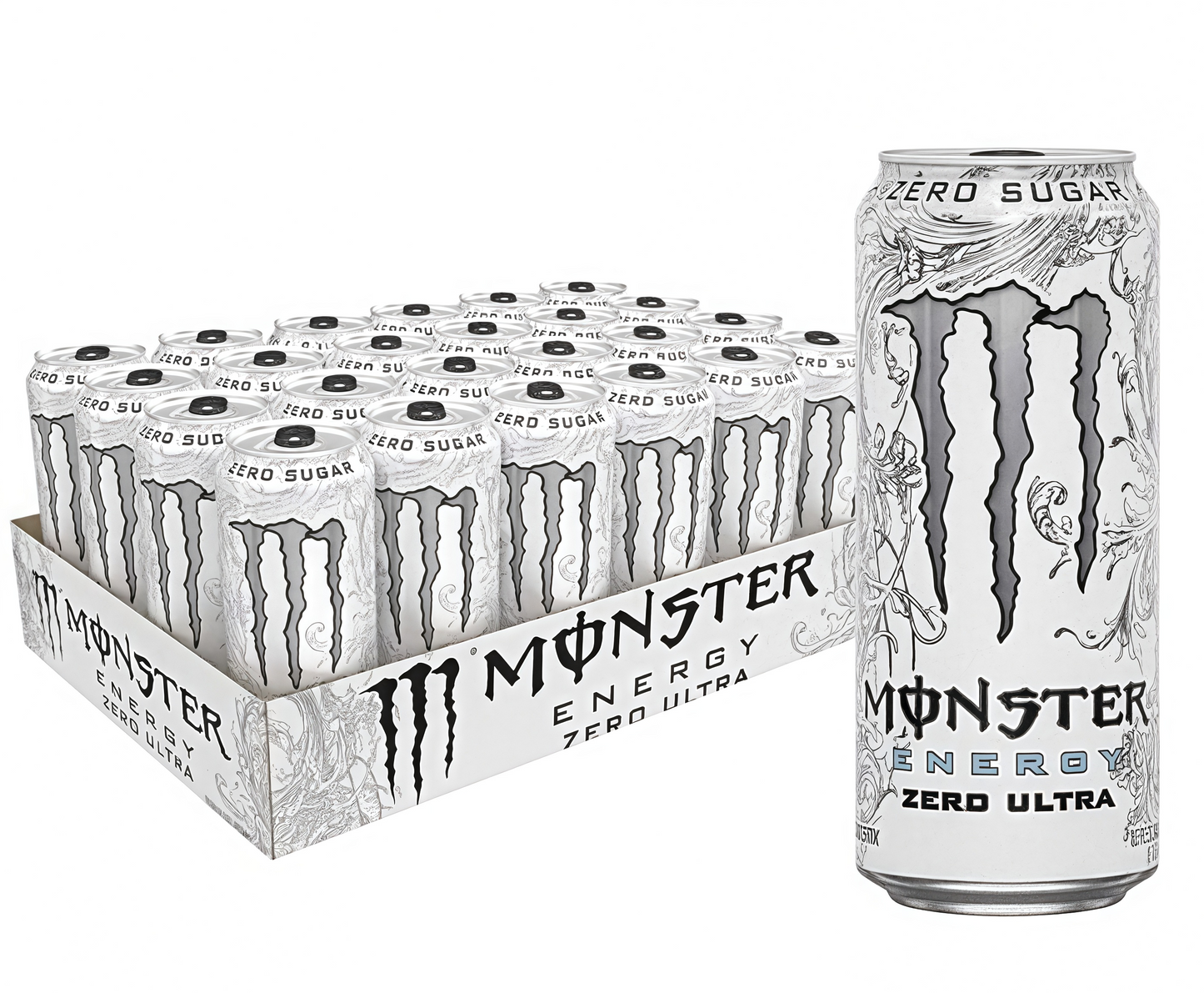 Zero Sugar Energy Drink with Caffeine, 15 Cans