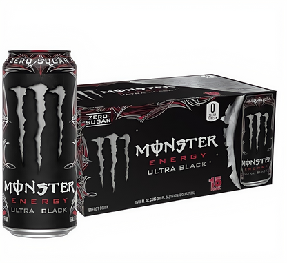 Zero Sugar Energy Drink with Caffeine, 15 Cans